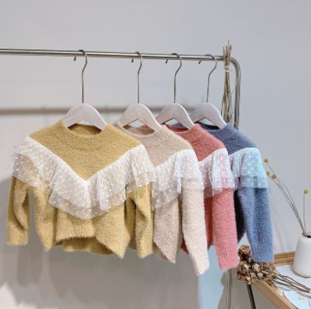 Girls Loose Thick Knitted Sweater