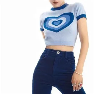 Aşk Kısa Kollu Kazak